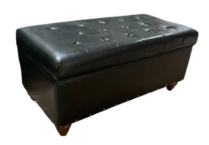 lot 315 image: Brooklyn Tufted Storage Ottoman