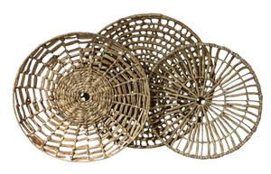 lot 326 image: Three Decorative Nesting Baskets