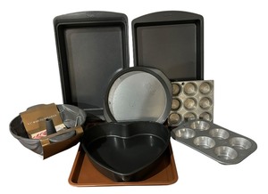 lot 341 image: New Rose Fluted Mold, Cake Pans, Muffin Tins and More