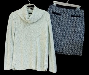 lot 400 image: Talbots Sweater and Tweed Skirt