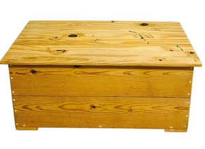 lot 386 image: Wooden Trunk Storage Chest