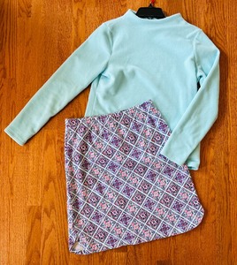 lot 257 image: Talbots Skirt and Fleece Top in Size Small