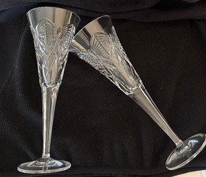 lot 260 image: Pair of Waterford Champagne Flutes