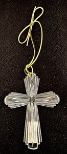 lot 261A image: Marquis By Waterford Crystal Cross Ornament