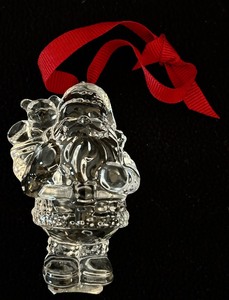 lot 262A image: Marquis Waterford Christmas Endearments Santa Ornament