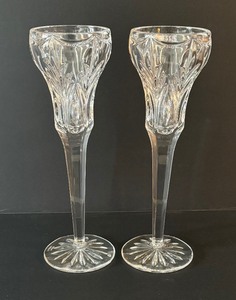 lot 222A image: Pair of Marquis by Waterford Canterbury Candle Holders