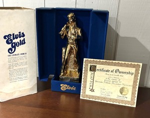 lot 413 image: Elvis Gold 77 Ultimate Tribute Decanter