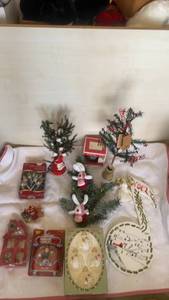lot 38 image: Assortment of Christmas Ornaments and Decor Set
