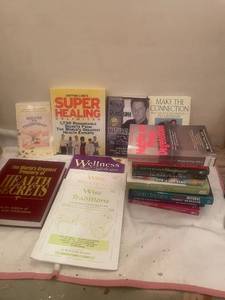 lot 105 image: Collection of 14 Health and Wellness Books with Focus on Natural Remedies and Healing