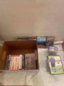 lot 109 image: Collection of VHS Tapes, DVDs and Music CDs Set