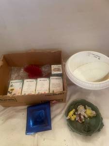 lot 111 image: Collection of Garden Decor and Outdoor Solar Lights