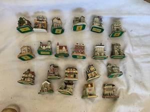 lot 123 image: Set of 18 Village Miniature Christmas Houses