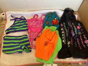 lot 126 image: Collection of Girls Swimsuits and Beach Cover-Ups