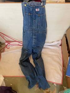 lot 172 image: Vintage Dickies Denim Overalls Size 38 x 29