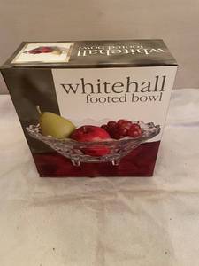 lot 194 image: Whitehall Footed Crystal Bowl in Original Box