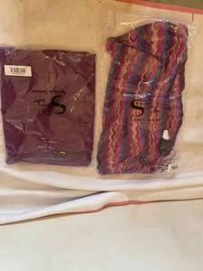 lot 221 image: SW Short Sleeved Top and Serena Zigzag Shimmer Scarf Size 2X