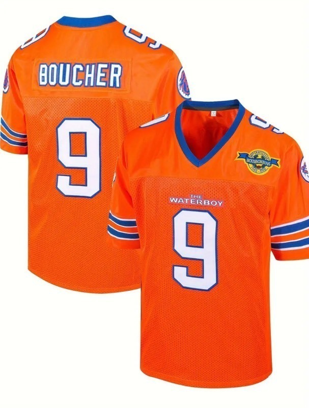 lot 20D image: Brand New Adam Sandler Waterboy Movie Bobby Boucher SCLSU Mud Dogs Bourbon Bowl College Football Jersey Mens Size XXL N