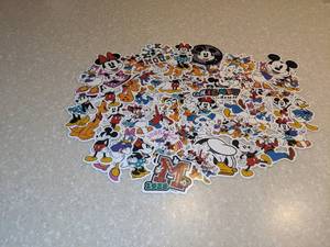 lot 401 image: 50 Total Brand New Mickey Mouse And Friends Stickers P