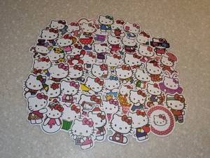 lot 403 image: Brand New 50 Total Hello Kitty Stickers P