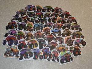lot 411 image: 50 Total Brand New Monster Truck Stickers P