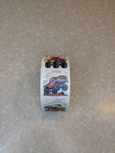 lot 417 image: 500 Total Brand New Roll Of Monster Truck Stickers P