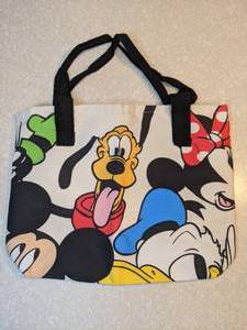 lot 418 image: New Canvas Tote Bag Mickey Minnie Mouse Goofy Pluto Donald Duck P