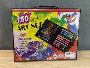 lot 35G image: Brand New Kubeixiong Corner Non-Toxic 150 Piece Art Supply Set B