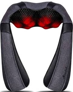 lot 128 image: New Mirakel Shiatsu Neck & Back Massager with Heat $49.99 Retail B