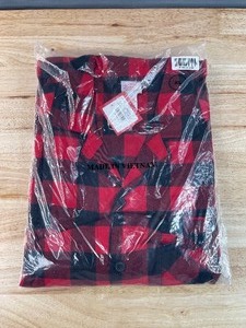 lot 26B image: Brand New Target Wondershop 2-Piece Pajama Set, Red and Black Checkered, Womens Size XL N