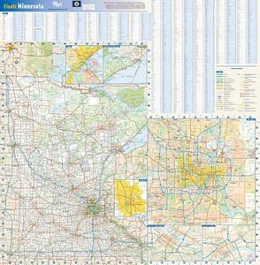 lot 116 image: Brand New Minnesota State Wall Map - 24 x 24.75 Paper $40.99 Retail B