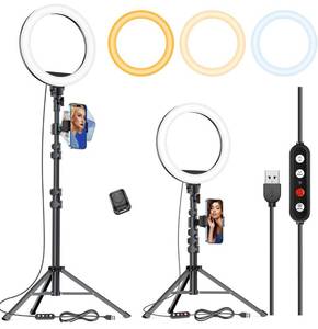 lot 117 image: New Kaiess 10.2 Selfie Ring Light with 65 Adjustable Tripod Stand & Phone Holder for Live StreamMakeup B