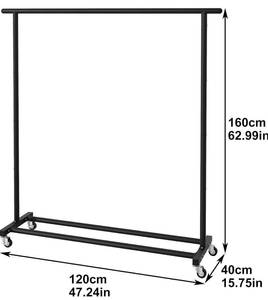 lot 113 image: Brand New Buzowruil Clothing Clothes Rack Standard Rod B