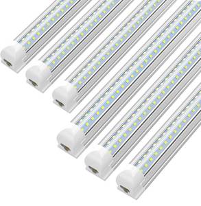 lot 82 image: New CNSUNWAY LED Shop Light 4FT, 40W 5200LM 6500K Super Bright, T8 Integrated LED Tube Light, V Shape $69.99 Retail B