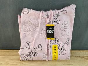 lot 83 image: Brand New Disney Mickey Mouse Hoodie Pink Black Womens Size Medium N