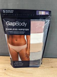 lot 71G image: Brand New GAP Body 5 Pack Seamless Hipster Underwear Womens Size XXL N