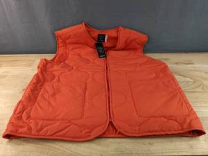 lot 102 image: Brand New Original Use Mens Zip up Vest in Fire Orange Size L N