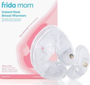 lot 55G image: Brand New Frida Mom Instant Heating Pads for Breasts, Reusable Click-to-Heat Relief, Breastfeeding Essentials - 2 Small & 2 Large Heat Pads, 4pc Set N