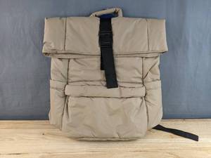 lot 108G image: Brand New Puffer Backpack in Tan N