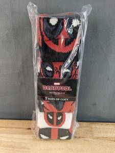 lot 50G image: Brand New Marvel Deadpool Socks Variety Of Designs Mens Shoe Size 6-12 N