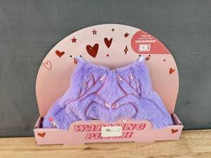 lot 52G image: Brand New Vivitar 12 Warming Plush Love Hands Shaped As A Heart Purple Pink N