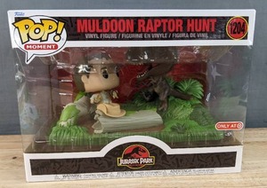 lot 9G image: New Funko Pop Moment Jurassic Park Muldoon Raptor Hunt 1204 Vinyl Figure N