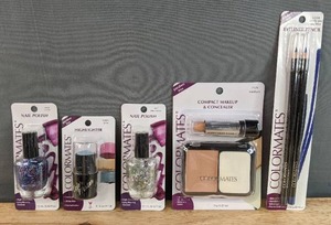 lot 21G image: Brand New Colormates Makeup Nail Polish, Highlighter, Compact Makeup & Concealer and Eyeliner Pencil N