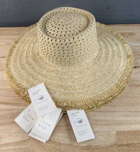 lot 48G image: 6 Brand New A New Day Telescope Boater Hat Adjustable Sizing N