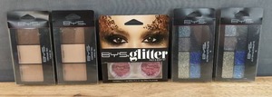 lot 160G image: Brand New BYS Contour Trio, Glitter Face & Body Kit and Glitter Glitz Palette N