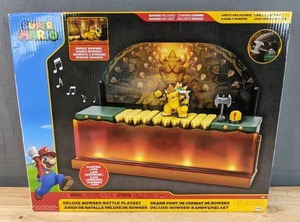 lot 4G image: Brand New Super Mario Nintendo Deluxe Bowser Battle Playset with Lights and Sounds N