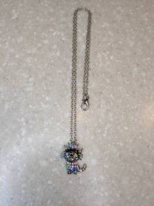 lot 445 image: New Kitten Necklace With Colorful Stones P