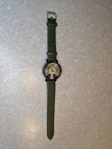 lot 447 image: New Digital Quartz Watch Green Band PU Leather P