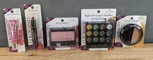 lot 200G image: Brand New Colormates Makeup Juicy Lip Gloss, Lip Crayon, Blush & Brush, High Pearl Eye Shadow Mirror Case and Pressed Powder N