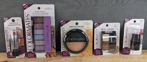 lot 165G image: Brand New Colormates Makeup Lipstick & Lipliner Pencil, Mineral Eyeshadow, Pressed Powder, Brow Powder and Highlighter N