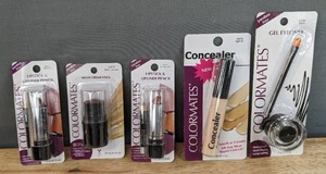 lot 170G image: Brand New Colormates Makeup Lipstick & Lipliner Pencil, Multi Cream Stick, Concealer and Gel Eyeliner N